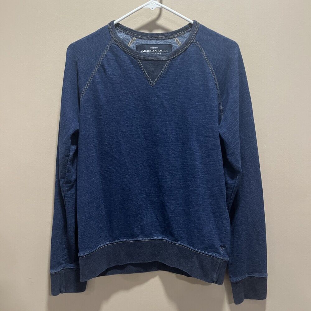 American Eagle Outfitters Women's Denim Sweatshirt S Athletic Preppy Hipster